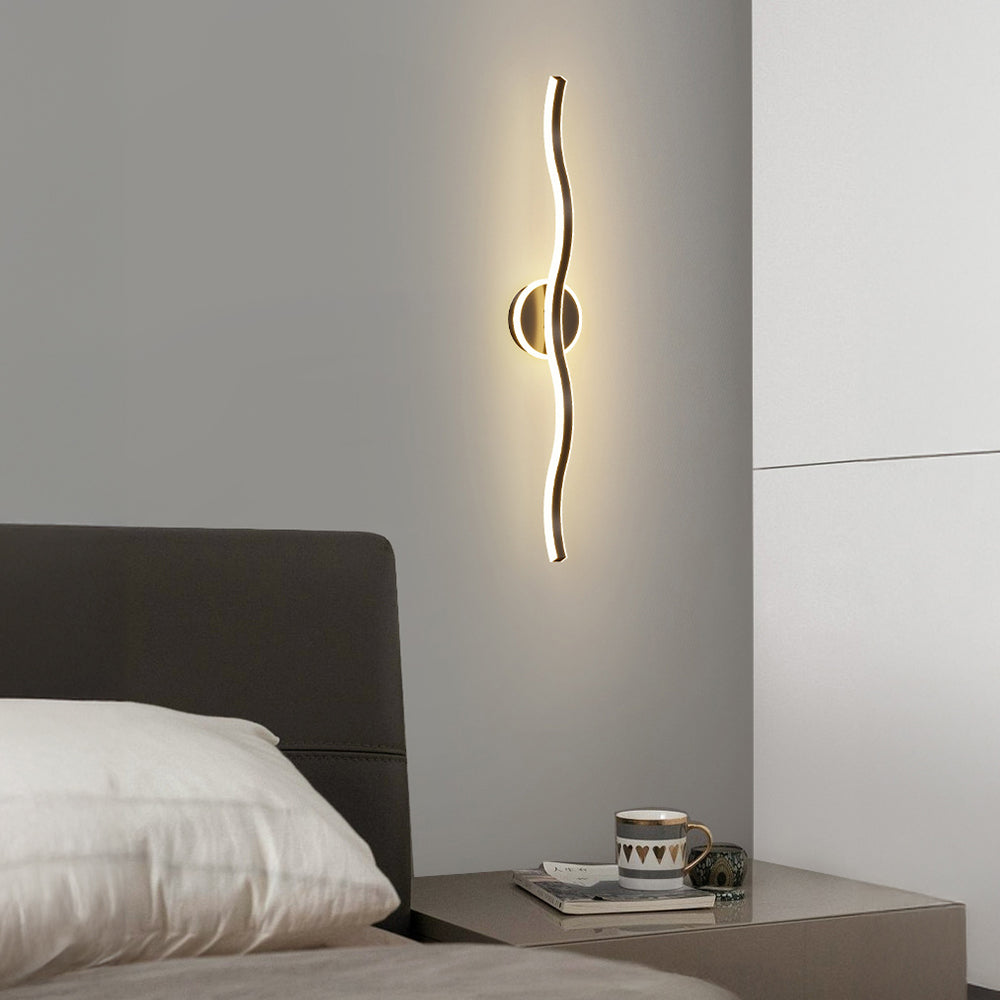 Lámpara de Pared LED de Hierro Estilo Contemporáneo para Sala de Estar 1