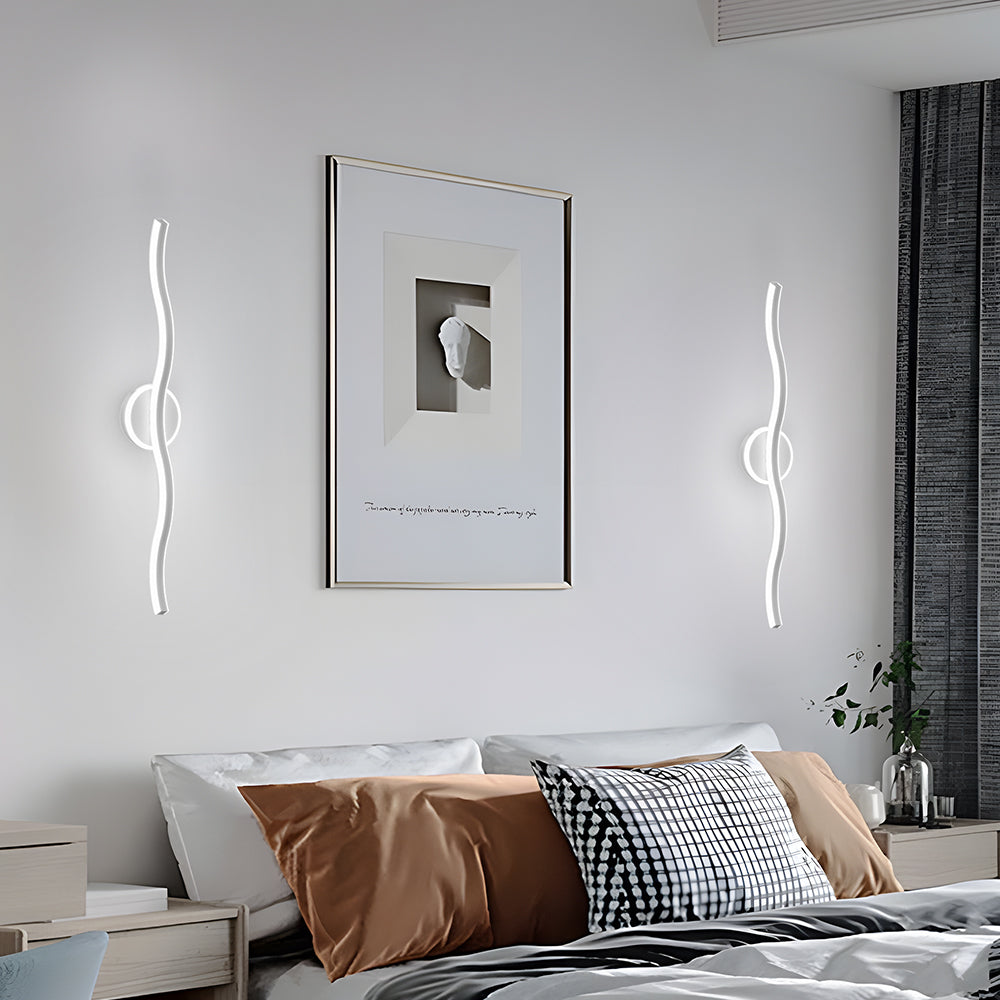 Lámpara de Pared LED de Hierro Estilo Contemporáneo para Sala de Estar 12