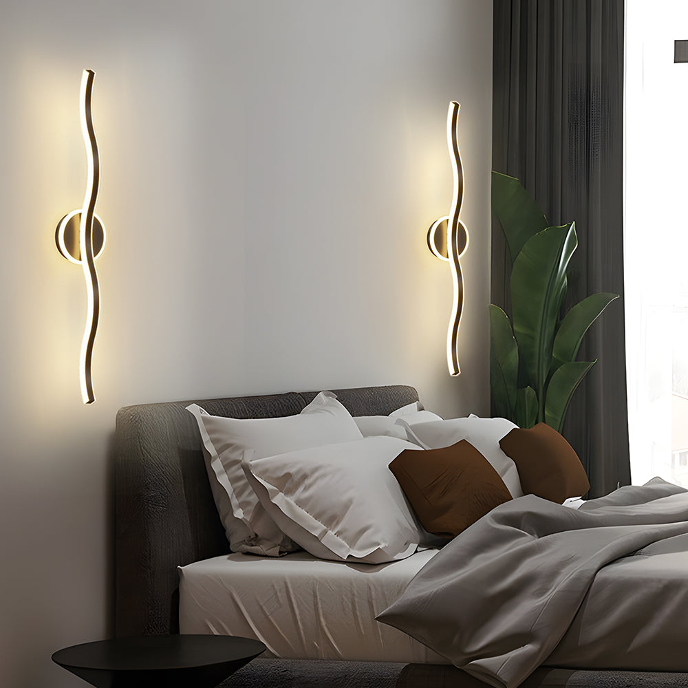 Lámpara de Pared LED de Hierro Estilo Contemporáneo para Sala de Estar 2