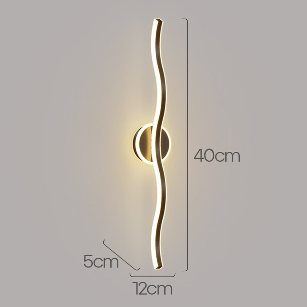 Lámpara de Pared LED de Hierro Estilo Contemporáneo para Sala de Estar 4