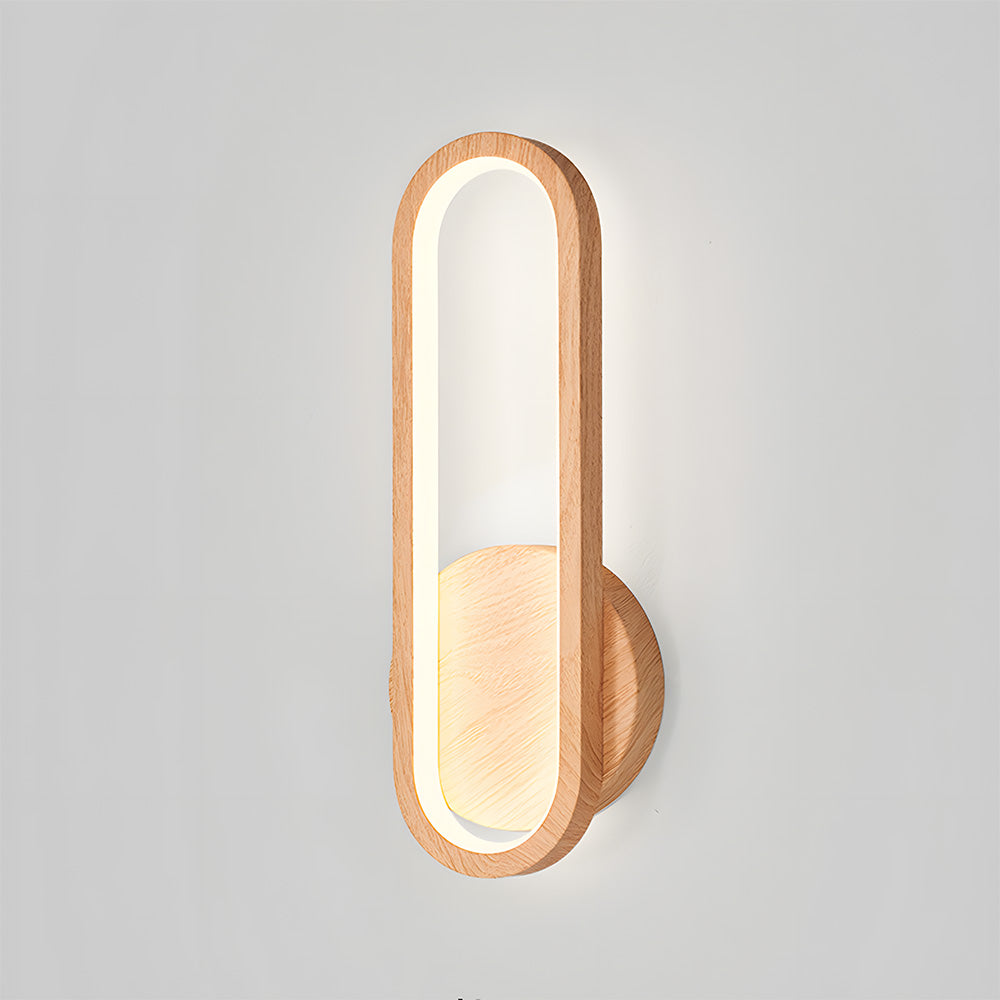 Lámpara de Pared LED de Madera Retro, 16W, Iluminación Ambiental para Sala de Estar y Dormitorio 0