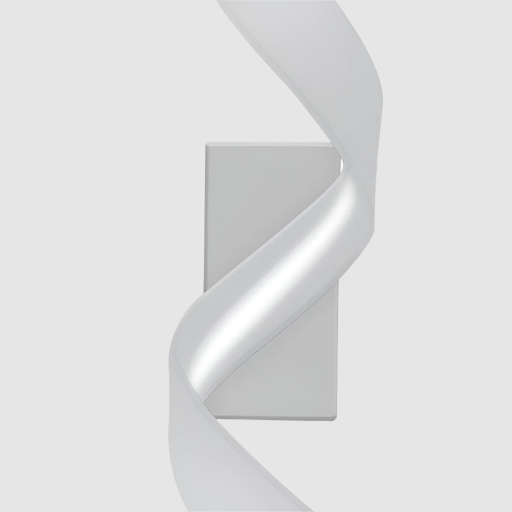 Lámpara de Pared LED en Espiral de Metal Negro y Blanco, Iluminación Moderna para Interiores y Exteriores 8