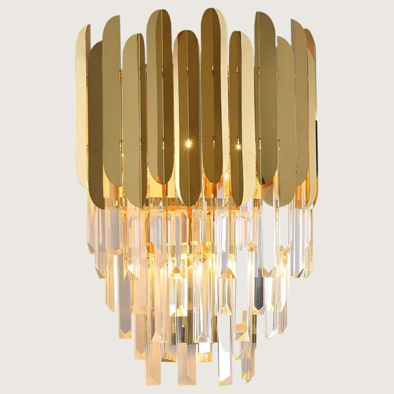 Lámpara de Pared Mini Candelabro de Acero Inoxidable y Vidrio con Luz Cálida y Fría – Apliques de Pared Elegantes 4