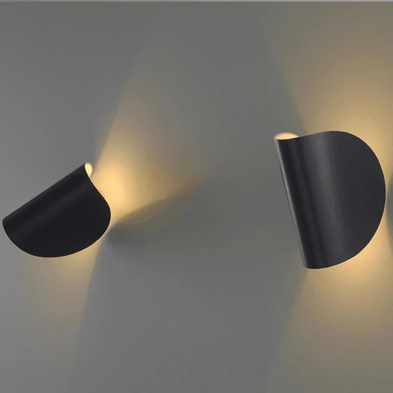 Lámpara de Pared Minimalista LumiTwist Macaron con Luz LED Ajustable y Diseño Industrial 5