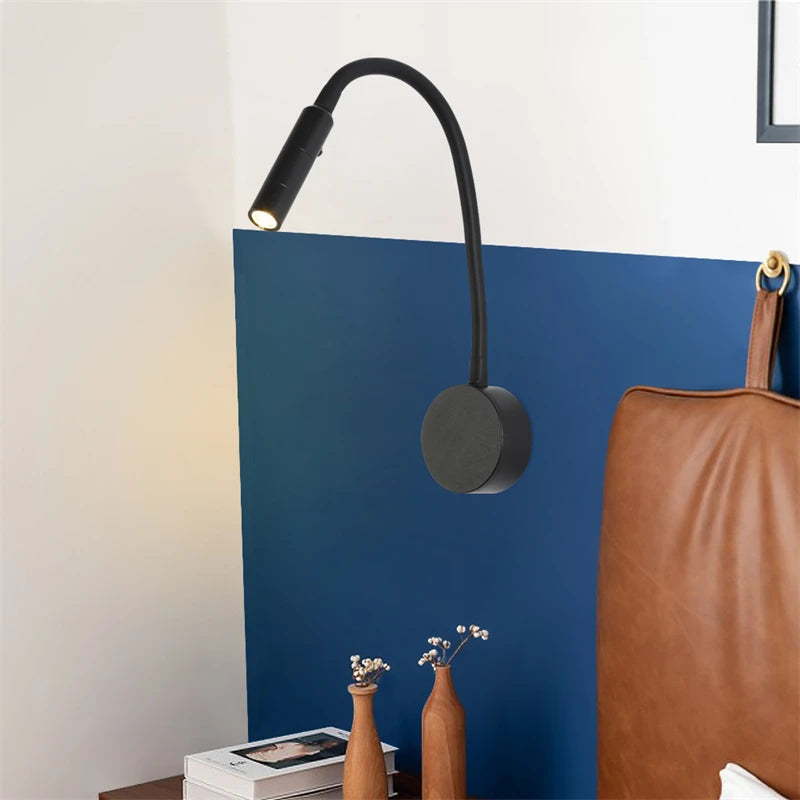Lámpara de Pared Minimalista con Luz LED Ajustable para Lectura – Aplique Pared Eficiente y Compacto en Aluminio 4