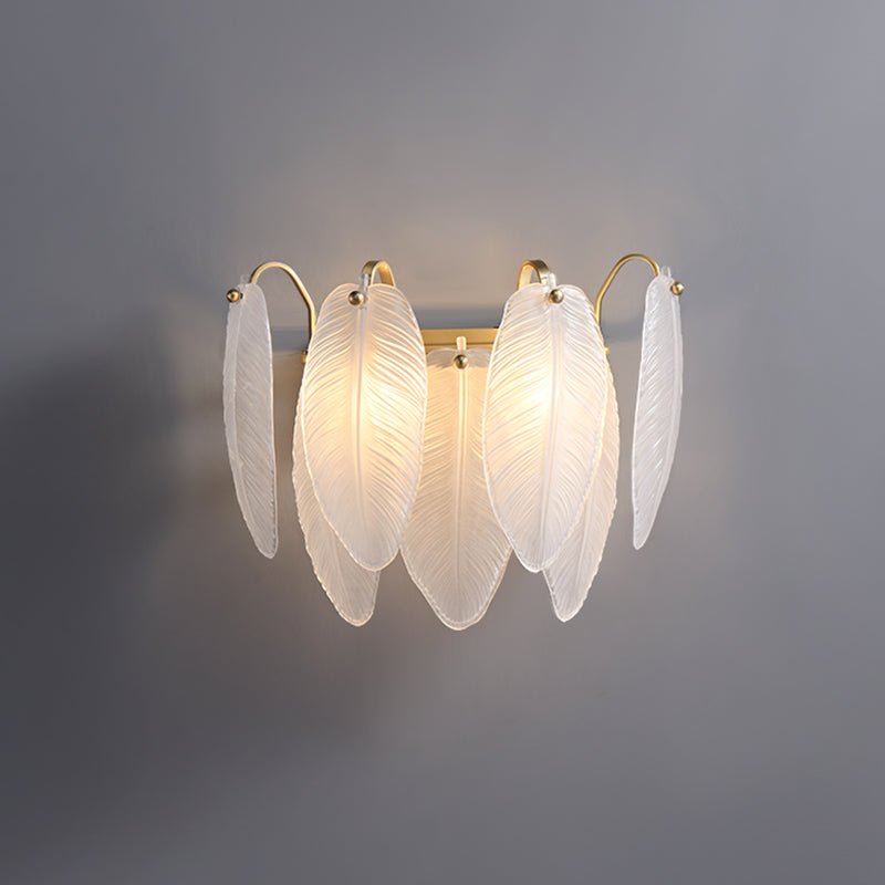 Lámpara de Pared Moderna Cilíndrica en Oro y Vidrio Reforzado - Aplique Pared Elegante para Interiores 0