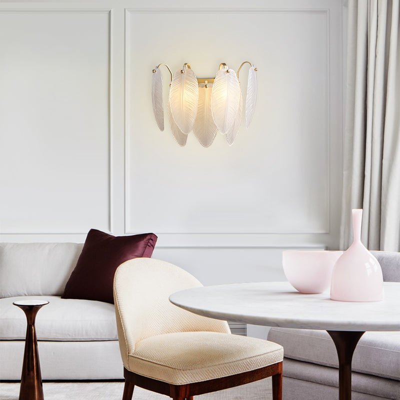 Lámpara de Pared Moderna Cilíndrica en Oro y Vidrio Reforzado - Aplique Pared Elegante para Interiores 1