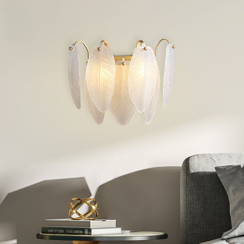 Lámpara de Pared Moderna Cilíndrica en Oro y Vidrio Reforzado - Aplique Pared Elegante para Interiores 2
