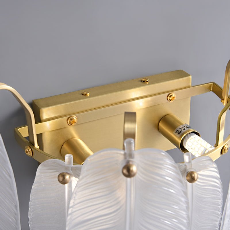 Lámpara de Pared Moderna Cilíndrica en Oro y Vidrio Reforzado - Aplique Pared Elegante para Interiores 4