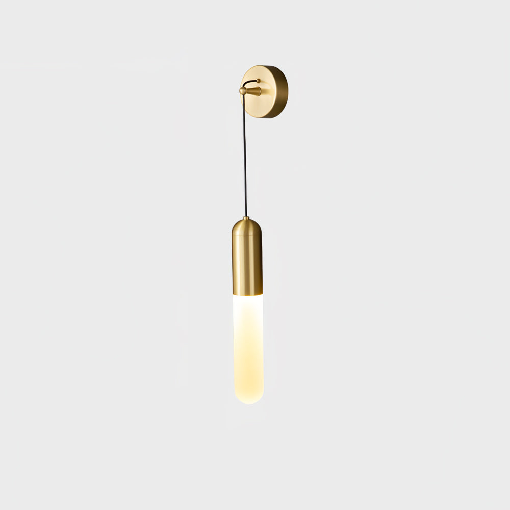 Lámpara de Pared Moderna Flume de Acrílico y Latón – Iluminación Interior Elegante 0