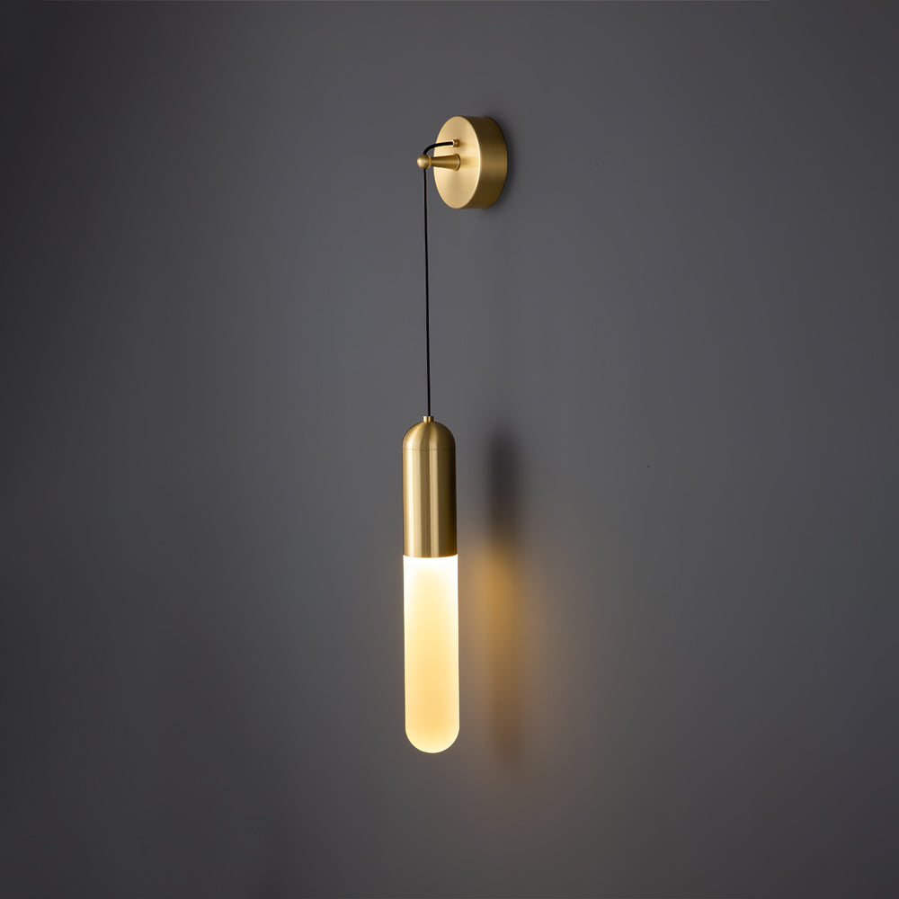 Lámpara de Pared Moderna Flume de Acrílico y Latón – Iluminación Interior Elegante 6