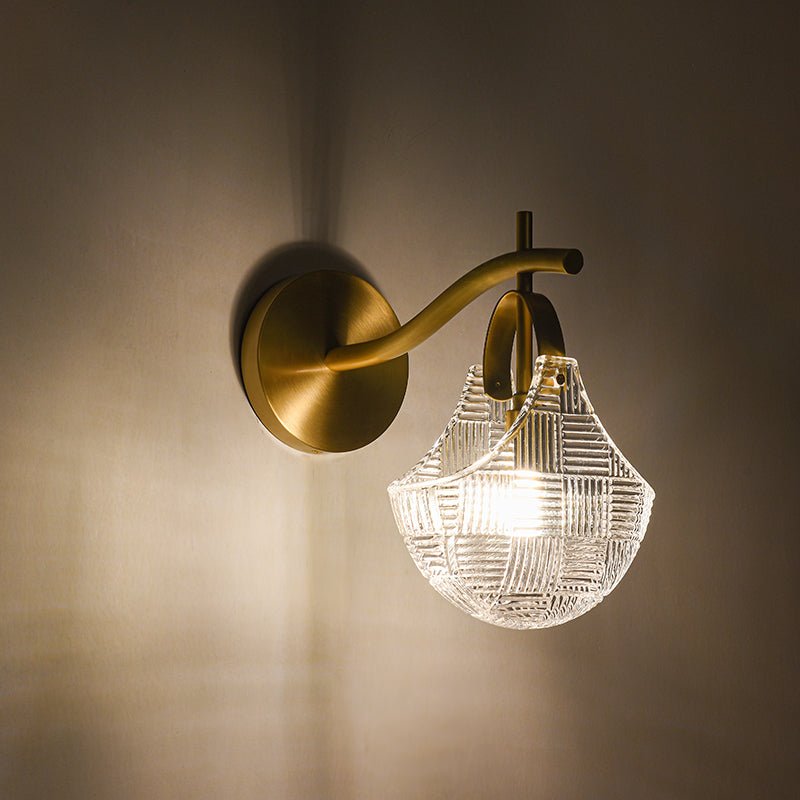 Lámpara de Pared Moderna Nórdica en Bronce, Aplique Pared de 25 cm, Compatible con Bombillas G9 7