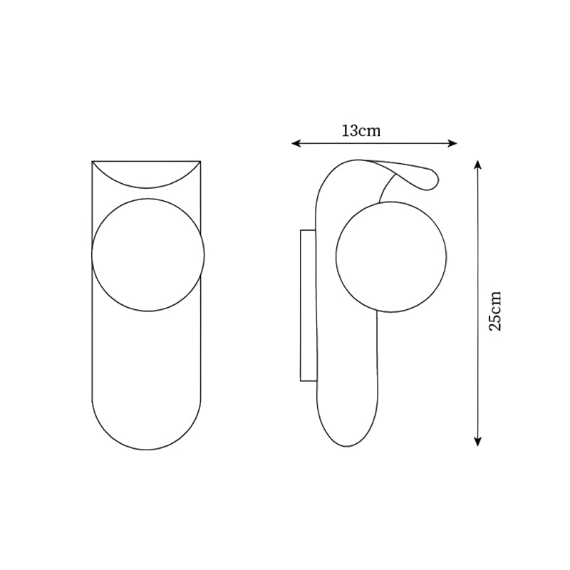 Lámpara de Pared Moderna con Base de Madera y Globo Acrílico - Acabados en Color Madera y Nogal 5