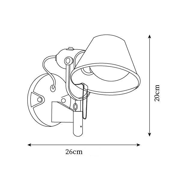 Lámpara de Pared Moderna con Brazo Ajustable y Acabado Metálico – Ideal para Iluminación de Lectura 4