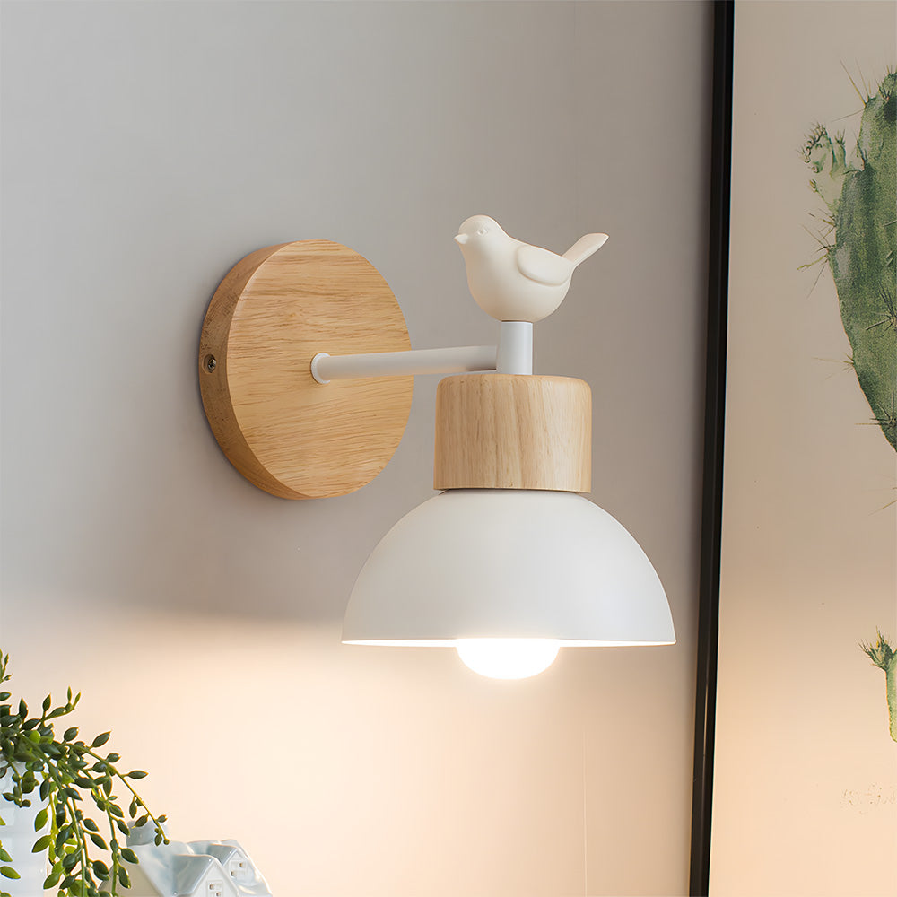 Lámpara de Pared Moderna de Madera para Dormitorio - Aplique Pared Elegante y Acogedor con Diseño Funcional 3