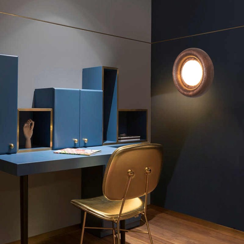 Lámpara de Pared Moderna de Madera y Acrílico con Luz LED Integrada – Aplique Pared Minimalista de 20 cm 4