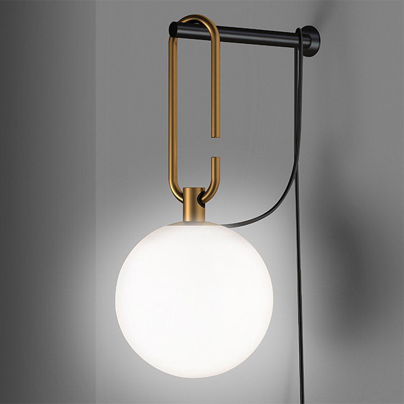 Lámpara de Pared Moderna de Metal y Vidrio con LED Integrado, Diseño Elegante y Sostenible, 20 cm Diámetro, Luz Cálida y Fría 6