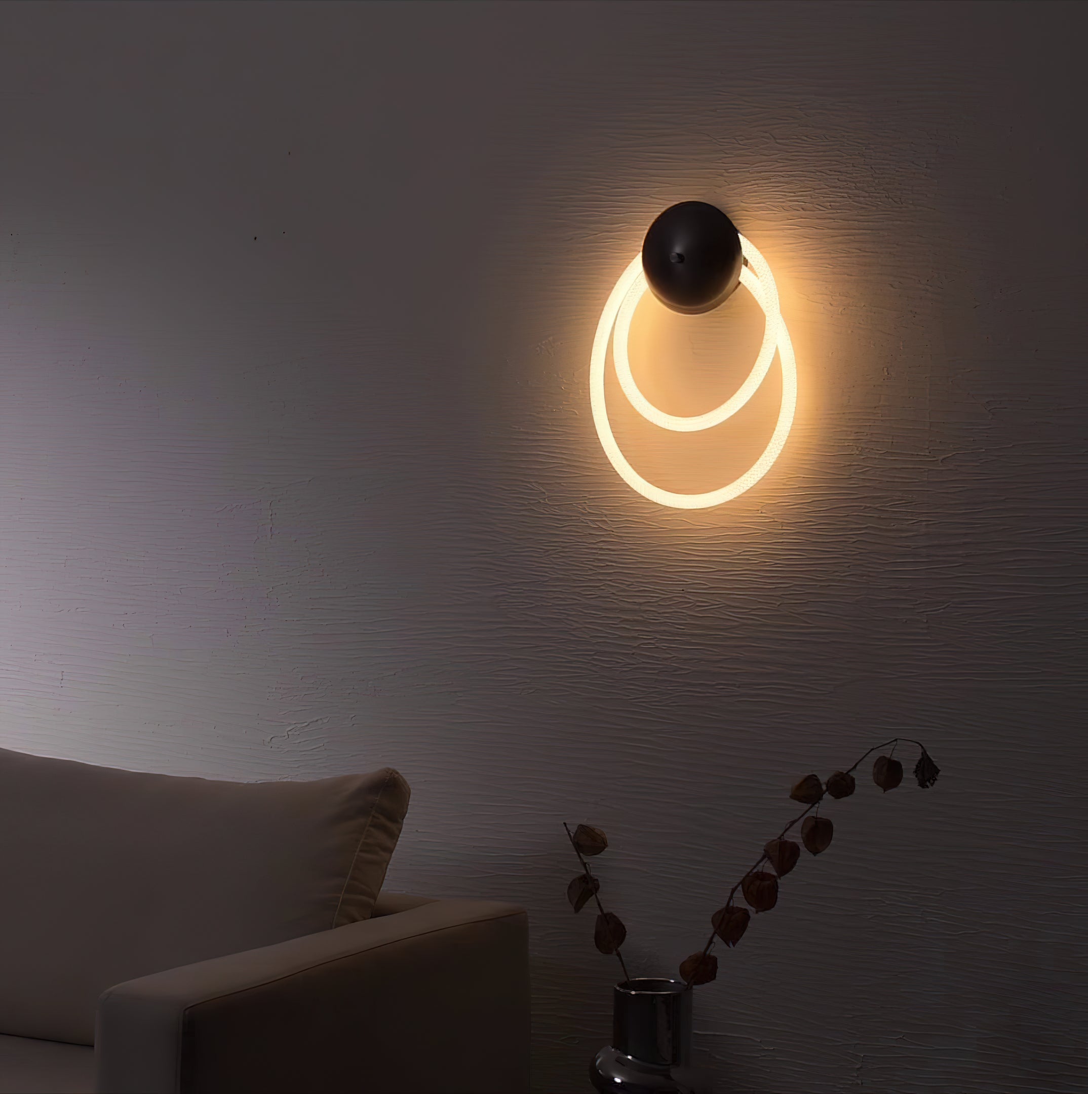 Lámpara de Pared Moderna de Silicona con Diseño Minimalista – Luz LED Integrada 2