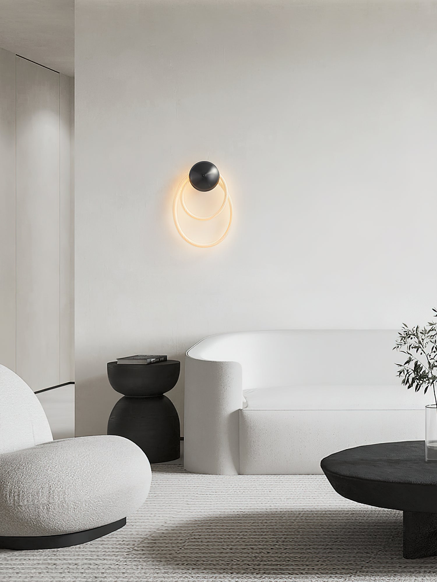 Lámpara de Pared Moderna de Silicona con Diseño Minimalista – Luz LED Integrada 6