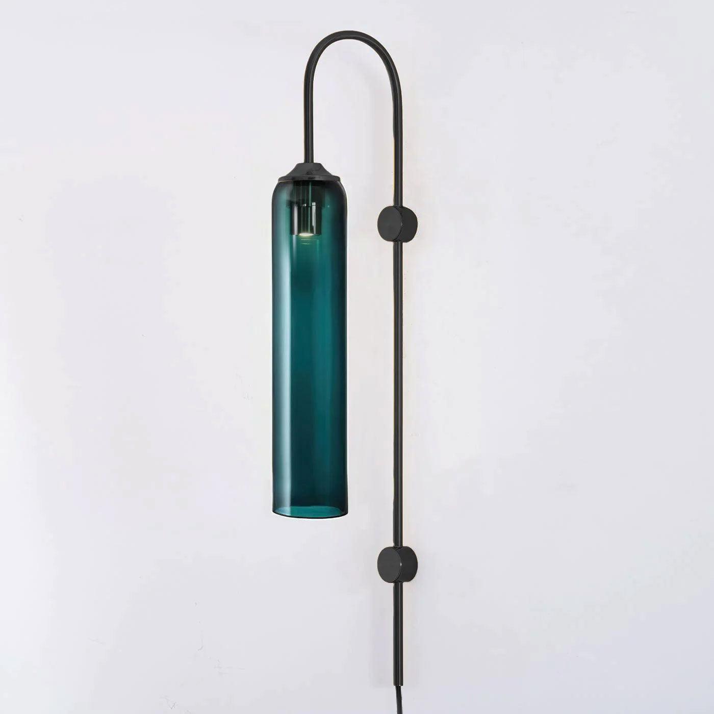 Lámpara de Pared Moderna de Vidrio con Acabados en Negro y Oro – Diseño Elegante y Sofisticado 11