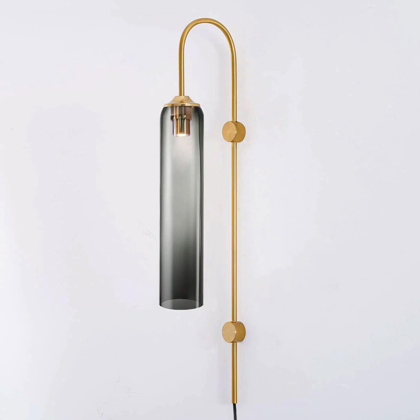 Lámpara de Pared Moderna de Vidrio con Acabados en Negro y Oro – Diseño Elegante y Sofisticado 20