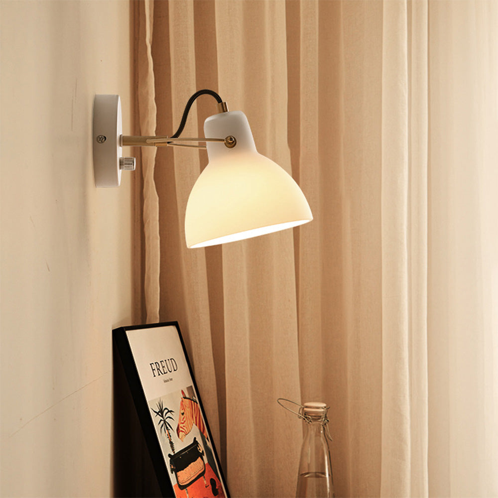 Lámpara de Pared Moderna de Vidrio para Dormitorio - Aplique de Pared Elegante y Sofisticado con Luz E27/E26 2