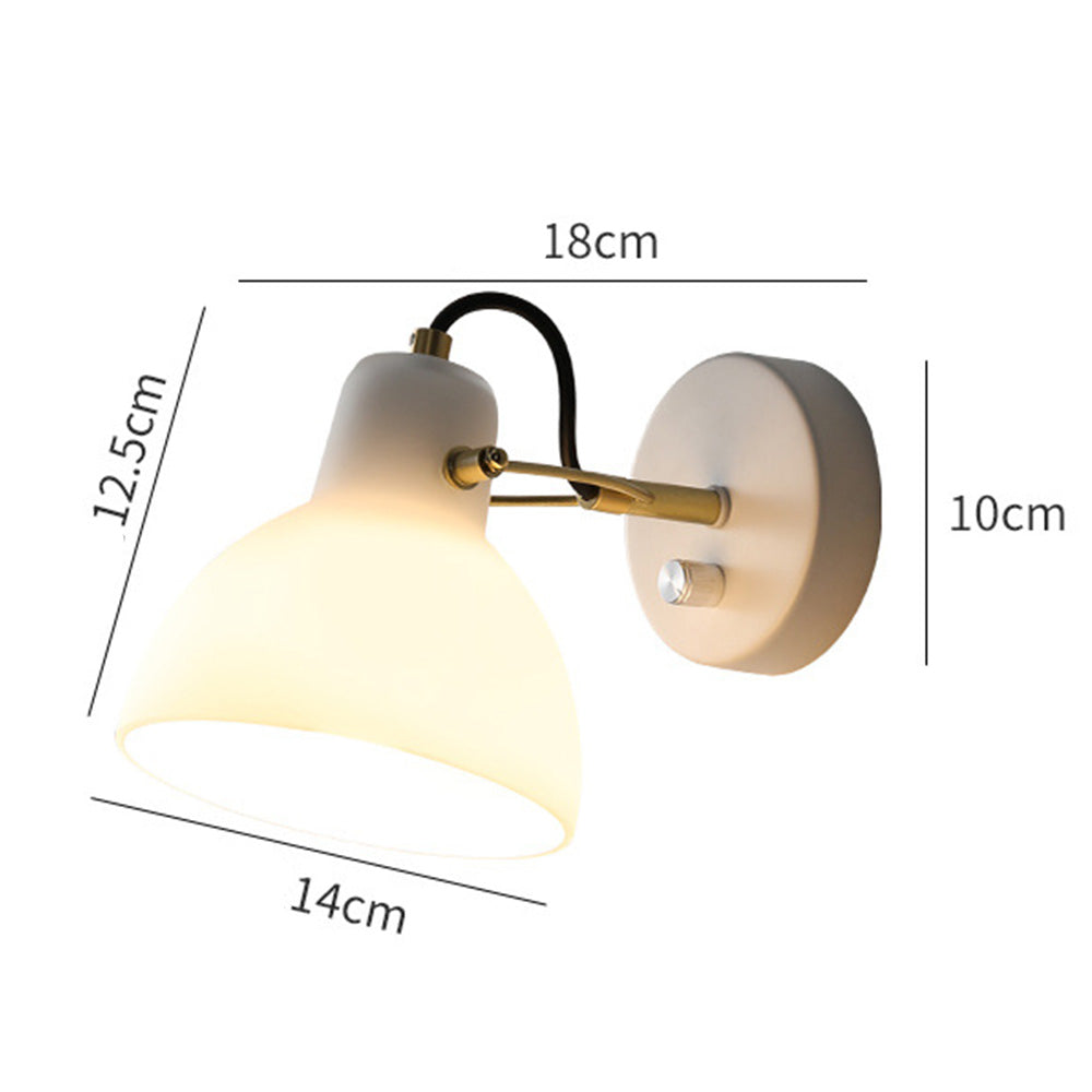 Lámpara de Pared Moderna de Vidrio para Dormitorio - Aplique de Pared Elegante y Sofisticado con Luz E27/E26 8