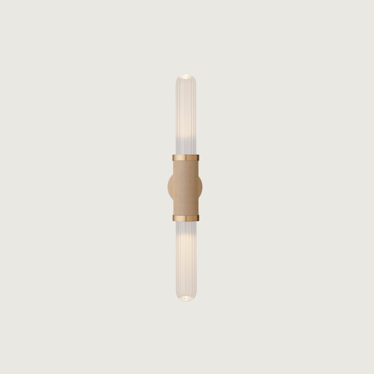 Lámpara de Pared Moderna en Oro con Pantalla de Vidrio – Aplique Pared Elegante para Interiores, Tamaño Doble 18cm x 90cm 5