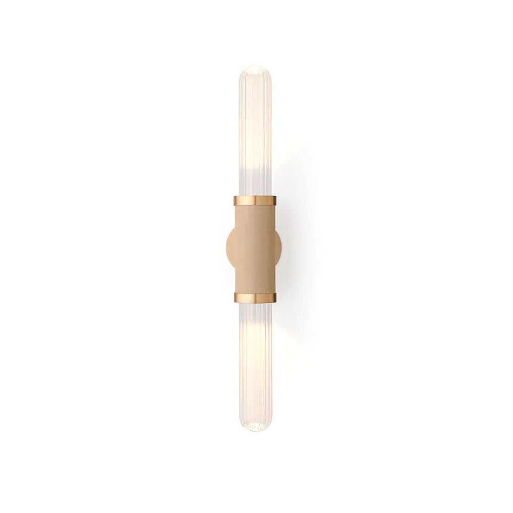 Lámpara de Pared Moderna en Oro con Pantalla de Vidrio – Aplique Pared Elegante para Interiores, Tamaño Doble 18cm x 90cm 8