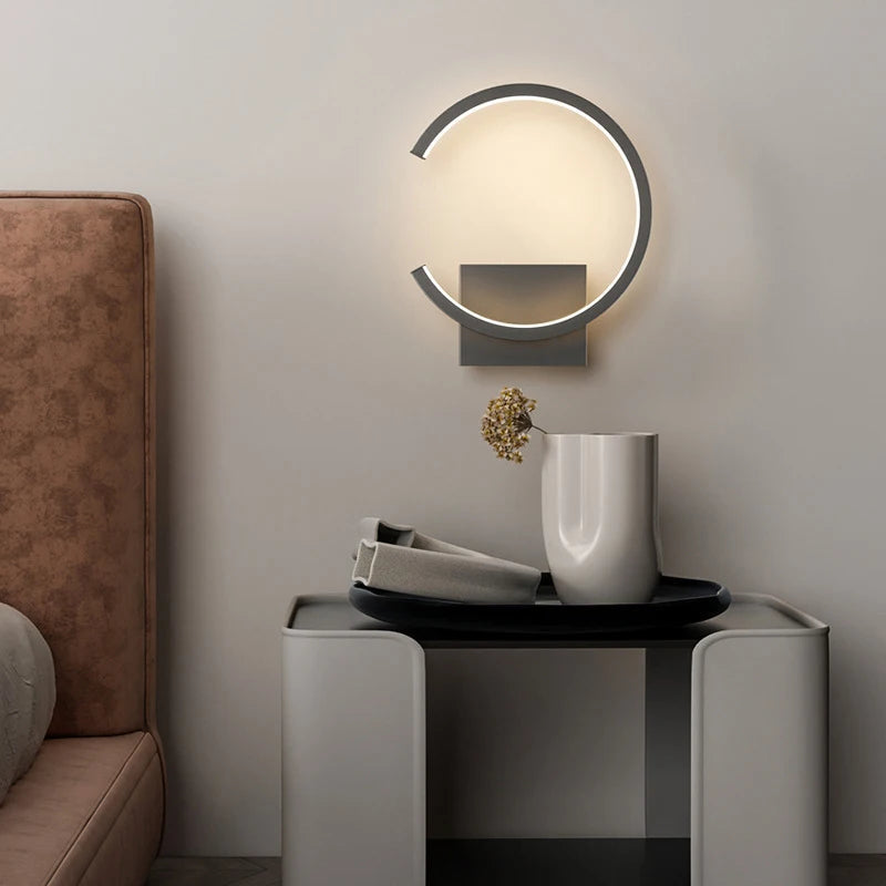 Lámpara de Pared Nórdica Moderna con Luz Cálida y Diseño Escandinavo – Aplique Pared de Metal y Vidrio 4