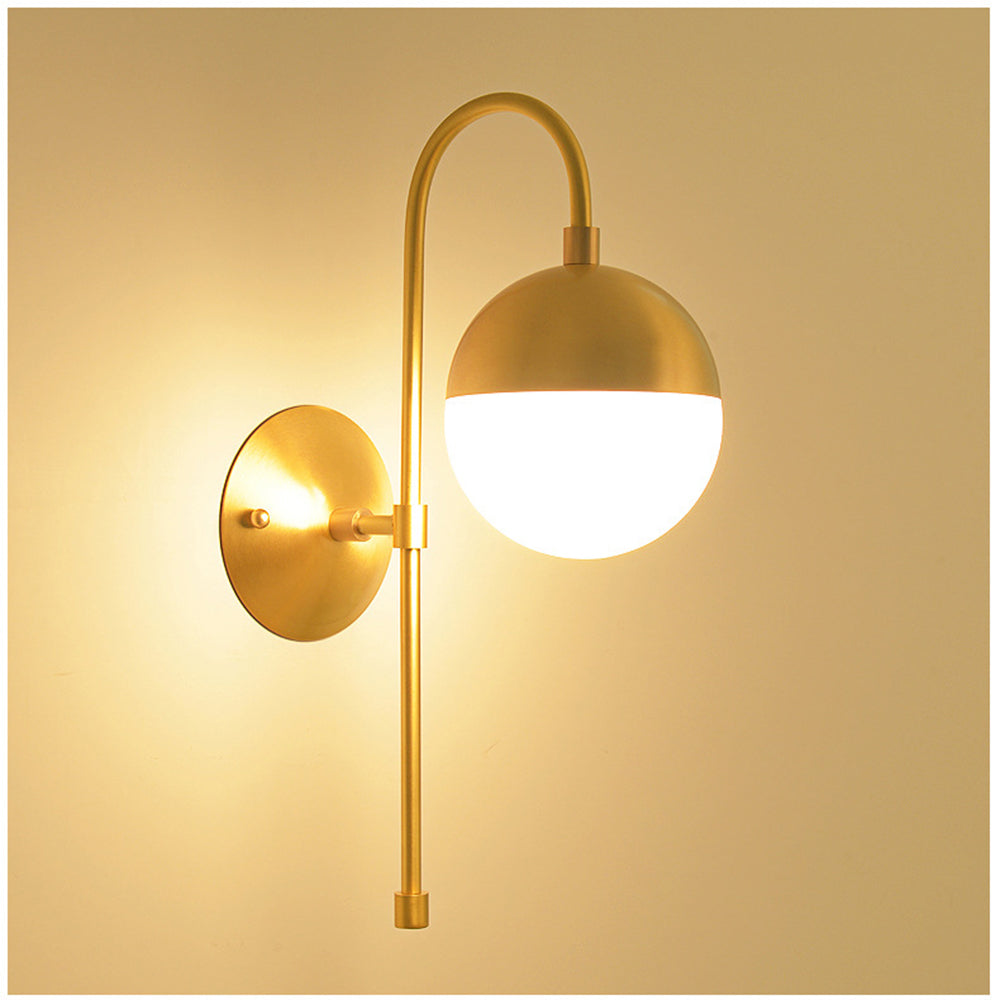 Lámpara de Pared Nórdica de Hierro y Vidrio, Aplique Pared Moderno para Comedor y Sala de Estar, Diseño Escandinavo 1