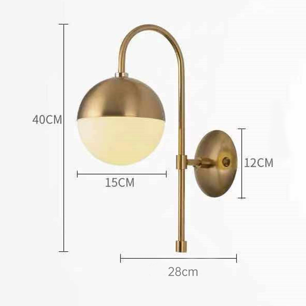 Lámpara de Pared Nórdica de Hierro y Vidrio, Aplique Pared Moderno para Comedor y Sala de Estar, Diseño Escandinavo 6
