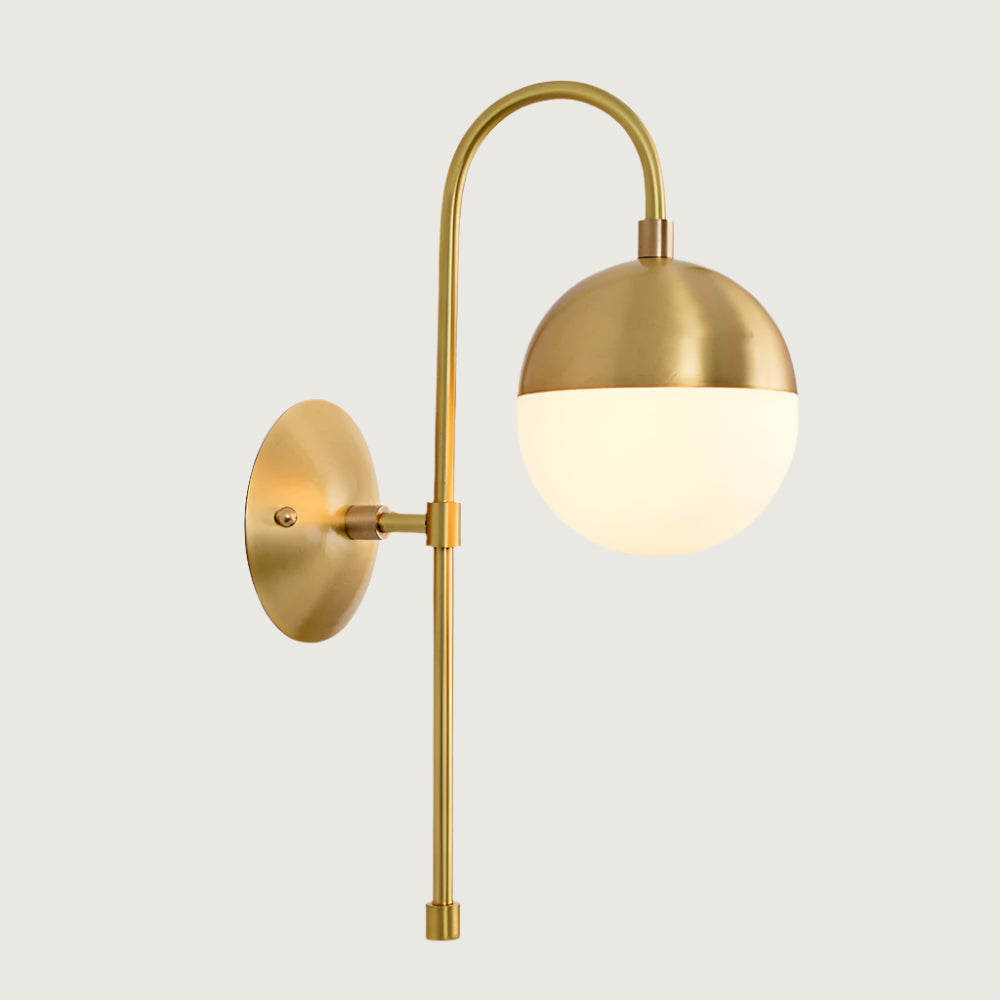 Lámpara de Pared Nórdica de Hierro y Vidrio, Aplique Pared Moderno para Comedor y Sala de Estar, Diseño Escandinavo 8