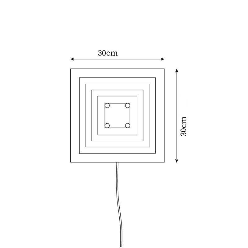 Lámpara de Pared Plug In con Diseño Geométrico en Acrílico – Varios Colores Disponibles 6