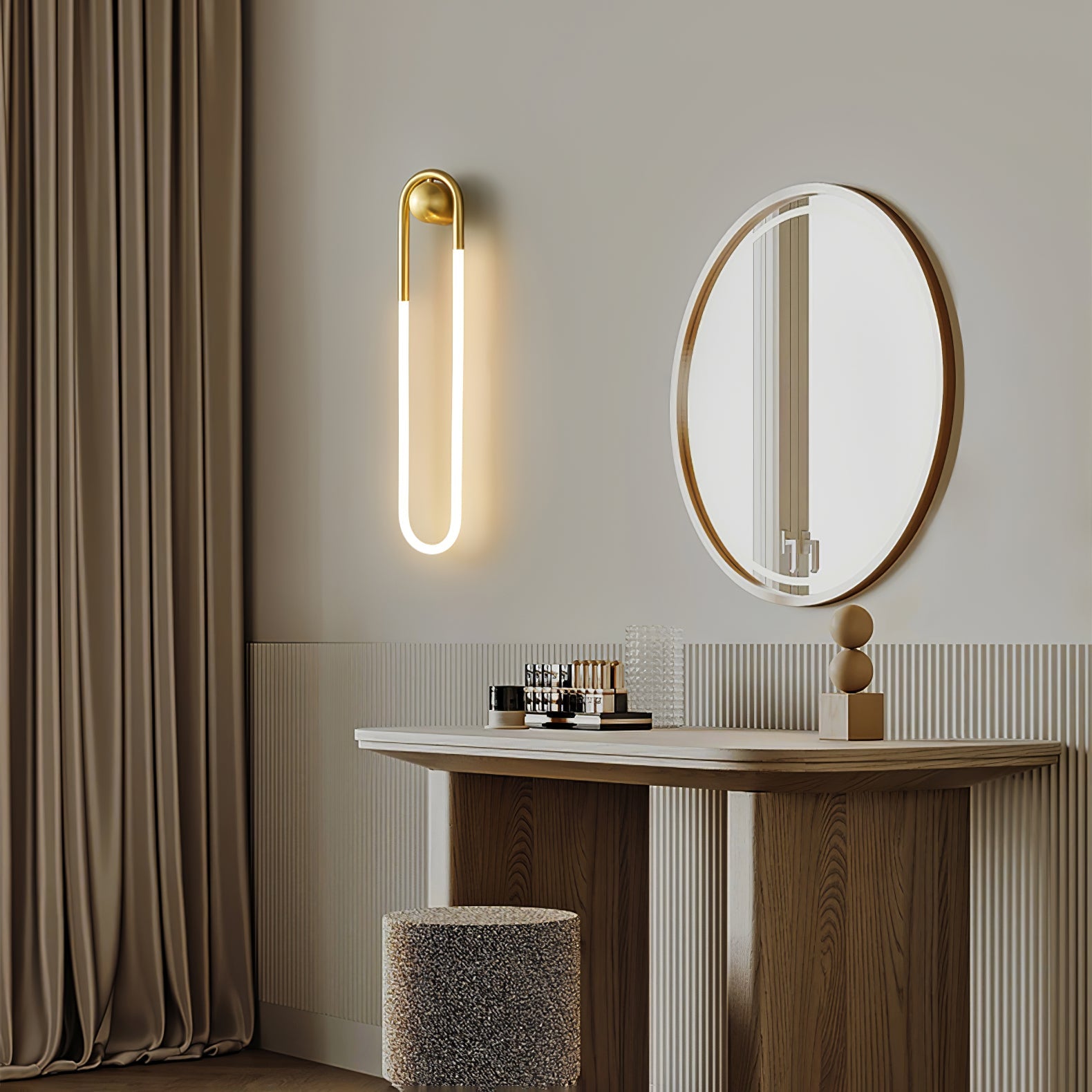 Lámpara de Pared Rudi Loop con Diseño Moderno y Elegante - Opciones de Dimmable 4