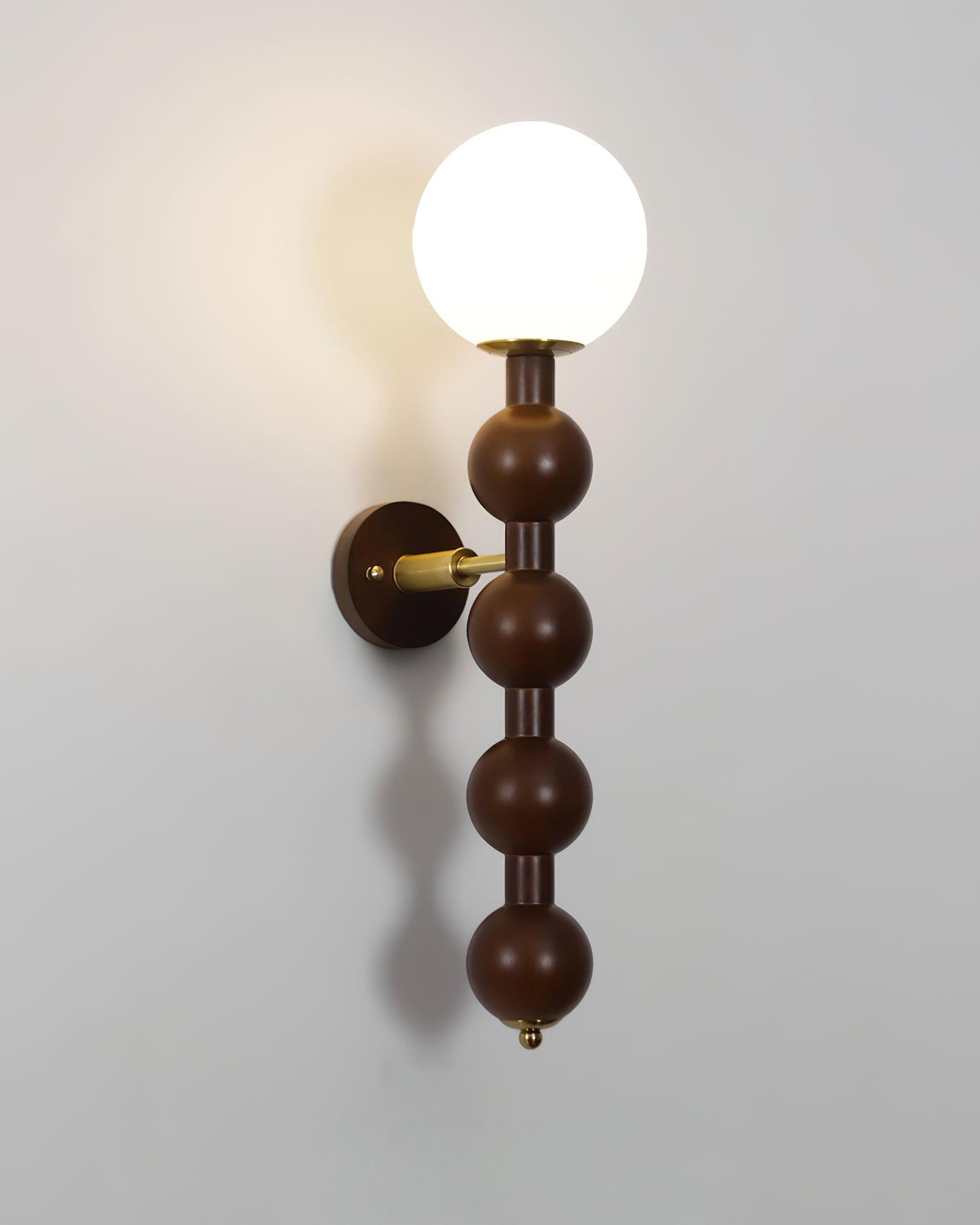 Lámpara de Pared Selene Gourd de Madera y Metal con Diseño Elegante 6