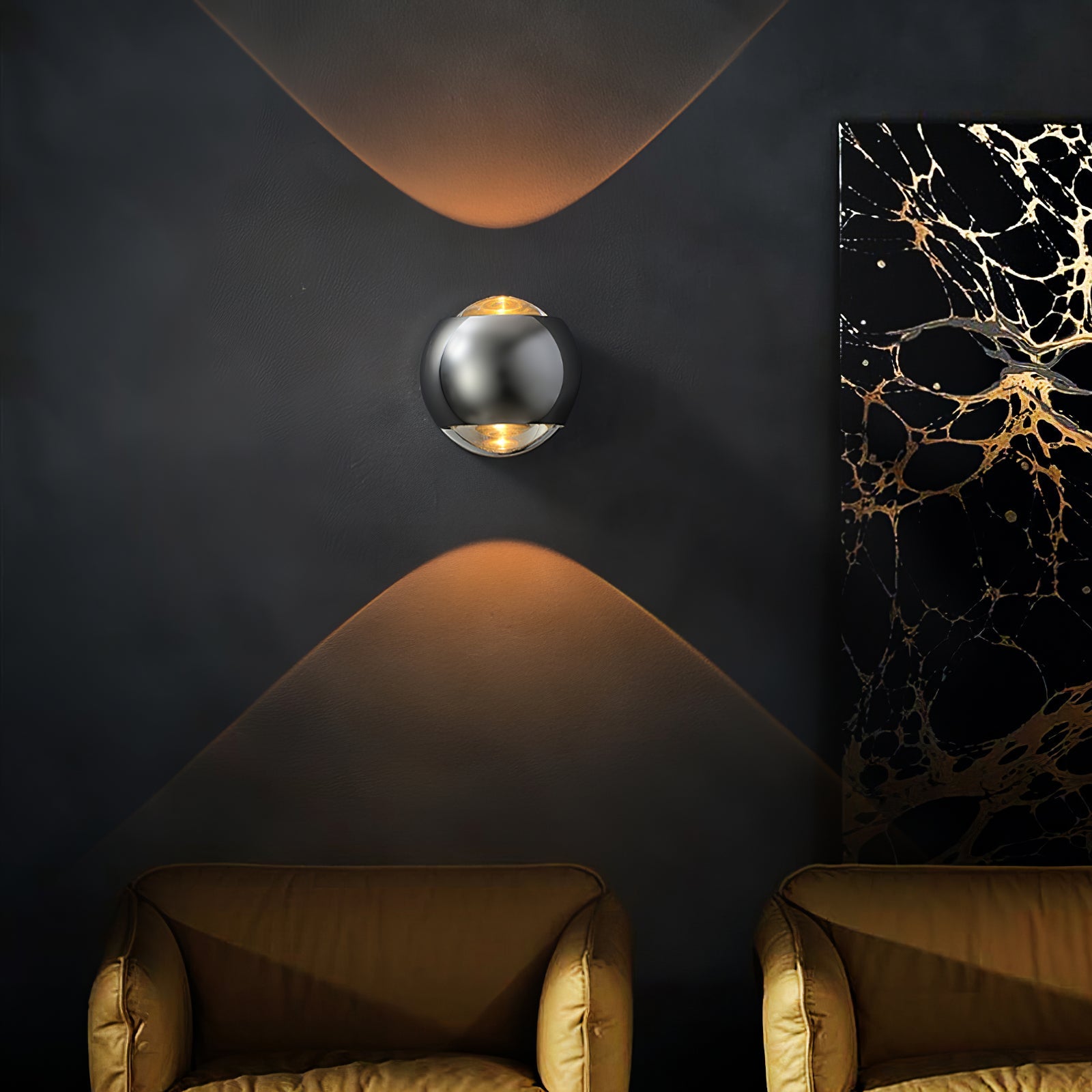 Lámpara de Pared Vertical Io con Diseño Compacto y LED Integrado – Set de 2 4