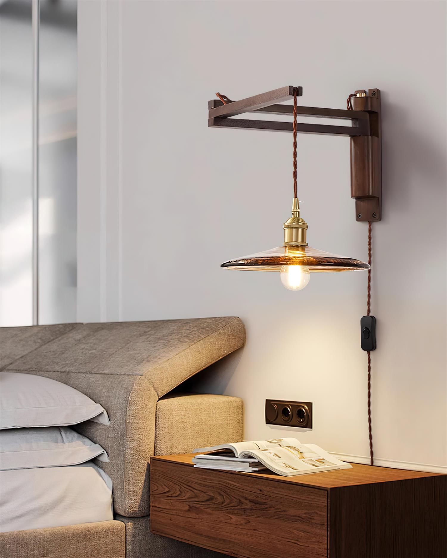 Lámpara de Pared Vintage Maria con Brazo Ajustable y Diseño Elegante 2