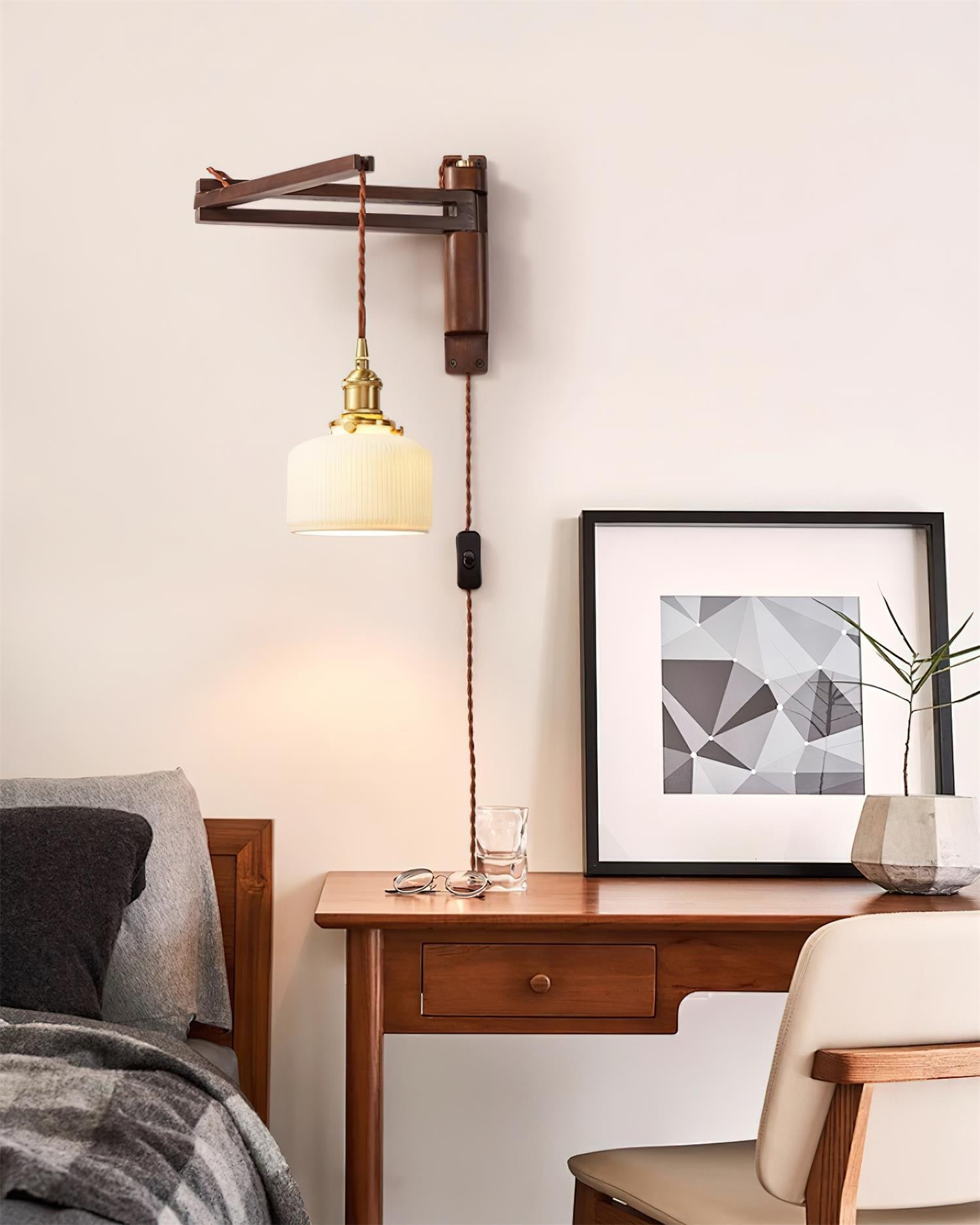 Lámpara de Pared Vintage Maria con Brazo Ajustable y Diseño Elegante 4