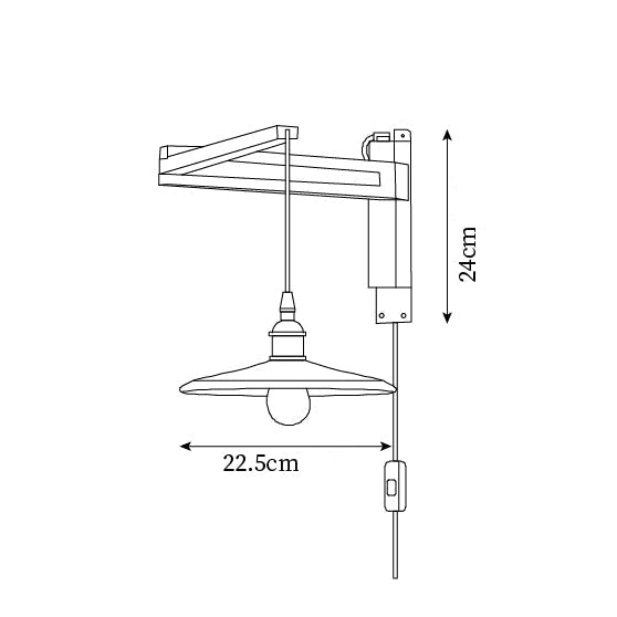 Lámpara de Pared Vintage Maria con Brazo Ajustable y Diseño Elegante 8