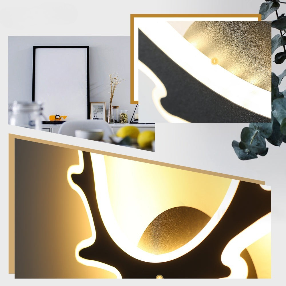 Orvela - Lámpara de Pared con Diseño de Cuerno Nórdico - Iluminación Moderna y Eficiente en Energía