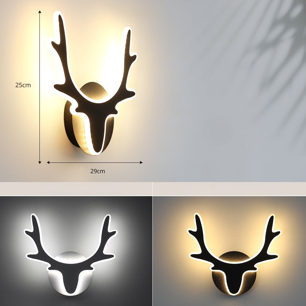 Orvela - Lámpara de Pared con Diseño de Cuerno Nórdico - Iluminación Moderna y Eficiente en Energía