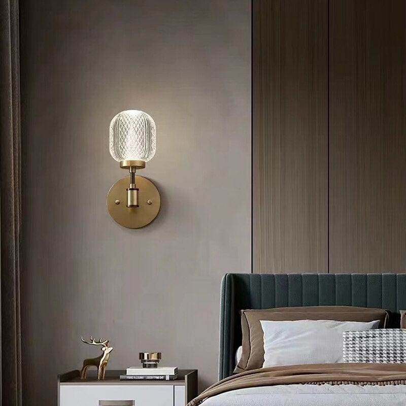 Lámpara de Pared de Acrílico Cristal Antiguo – Elegante y Duradera para Comedor y Sala 1