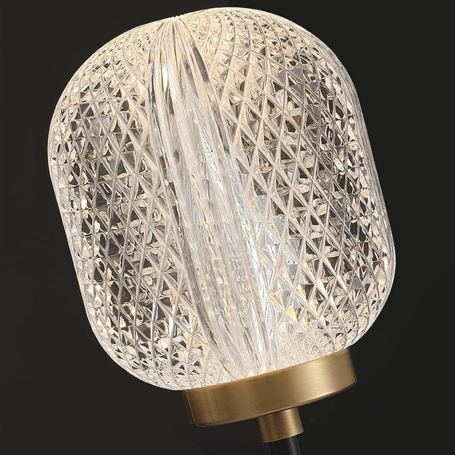 Lámpara de Pared de Acrílico Cristal Antiguo – Elegante y Duradera para Comedor y Sala 4