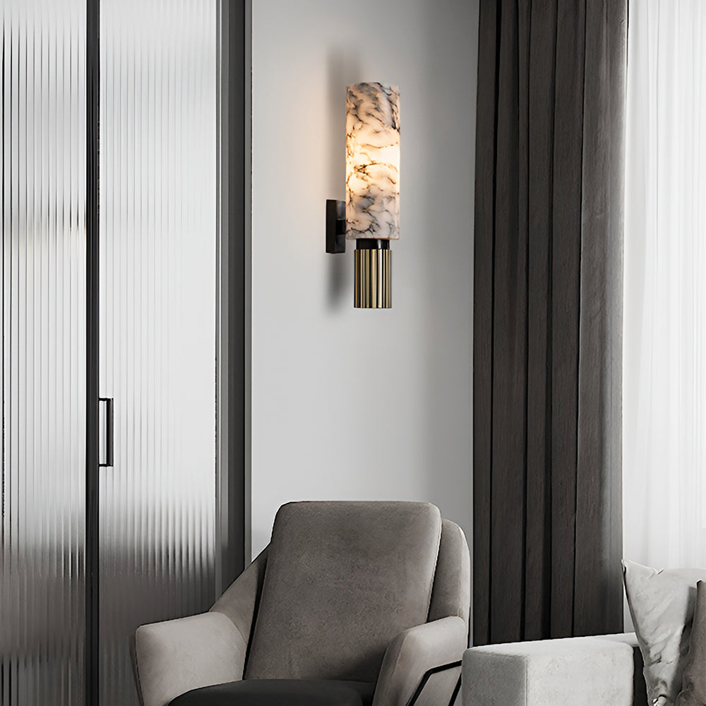 Uven - Lámpara de Pared de Alabastro Moderna – Diseño Elegante y Luz Suave