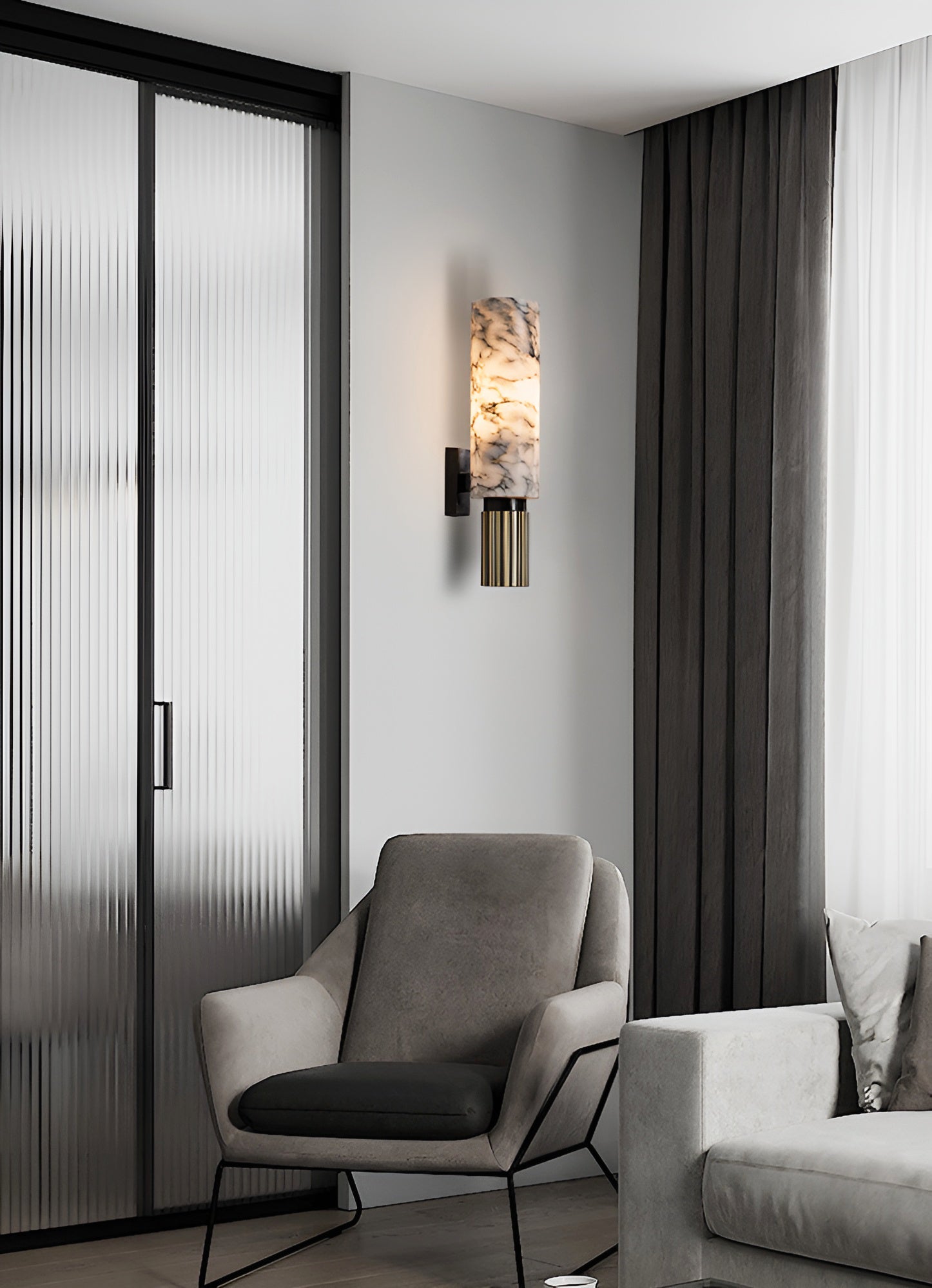 Lámpara de Pared de Alabastro Moderna Riviera – Diseño Elegante y Luz Suave 4