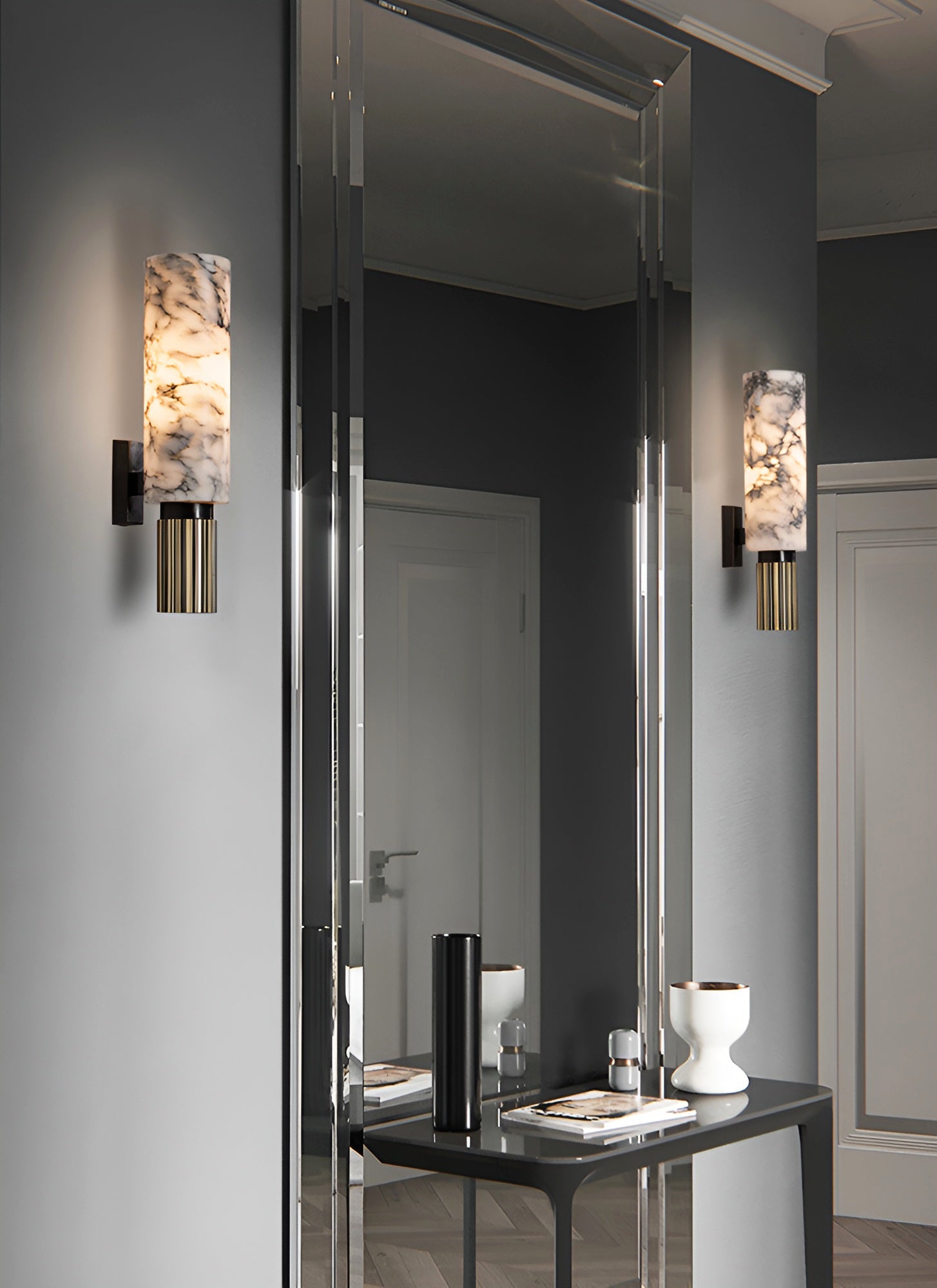 Lámpara de Pared de Alabastro Moderna Riviera – Diseño Elegante y Luz Suave 9