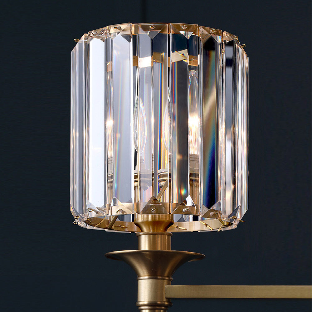 Lámpara de Pared de Cristal Claro de Lujo, Aplique Pared Elegante para Comedores y Habitaciones, Diseño Moderno en Dorado 7