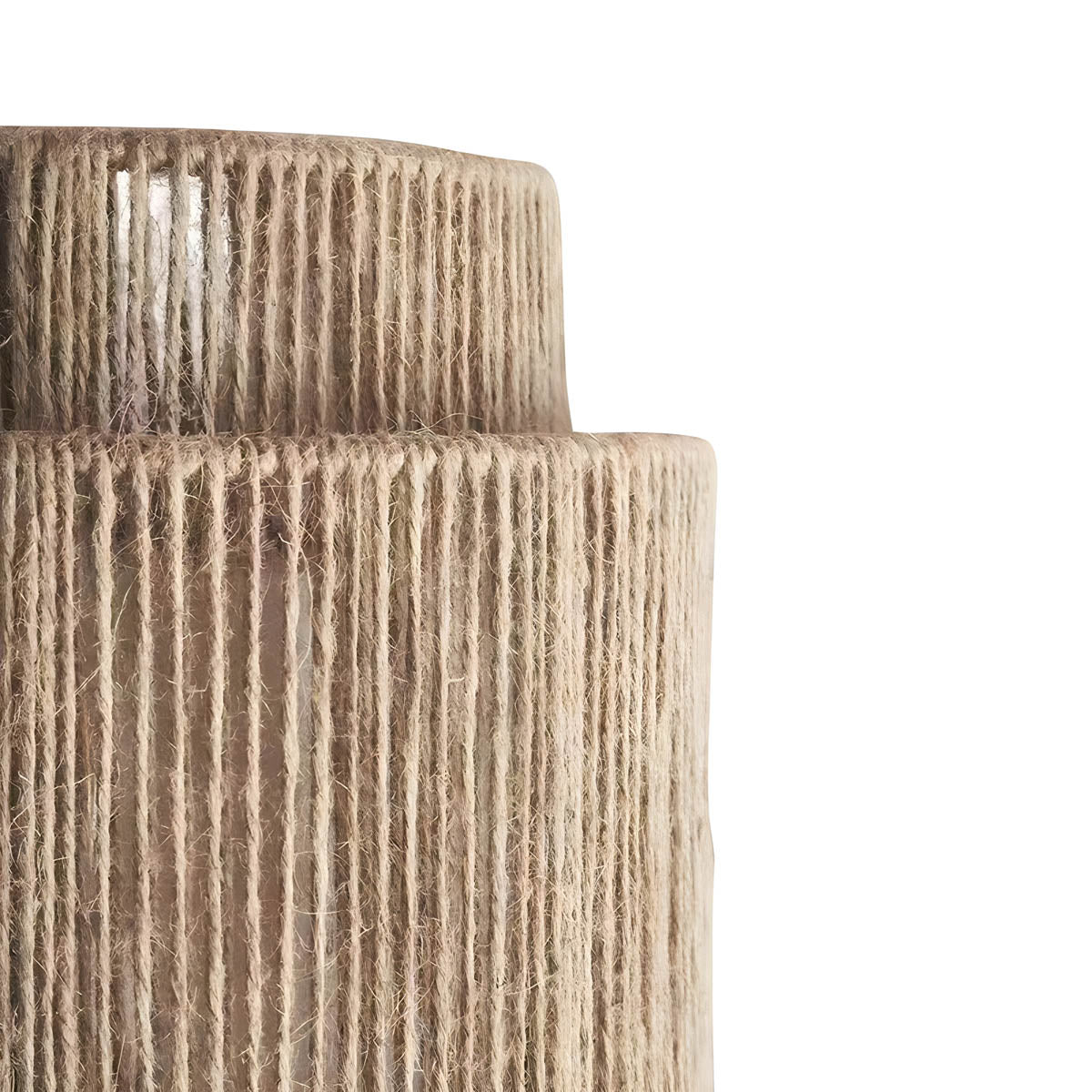 Lámpara de Pared de Cuerda Natural, Aplique de Pared con Iluminación Cálida y Acogedora, 10x9 Pulgadas, LED E27 4