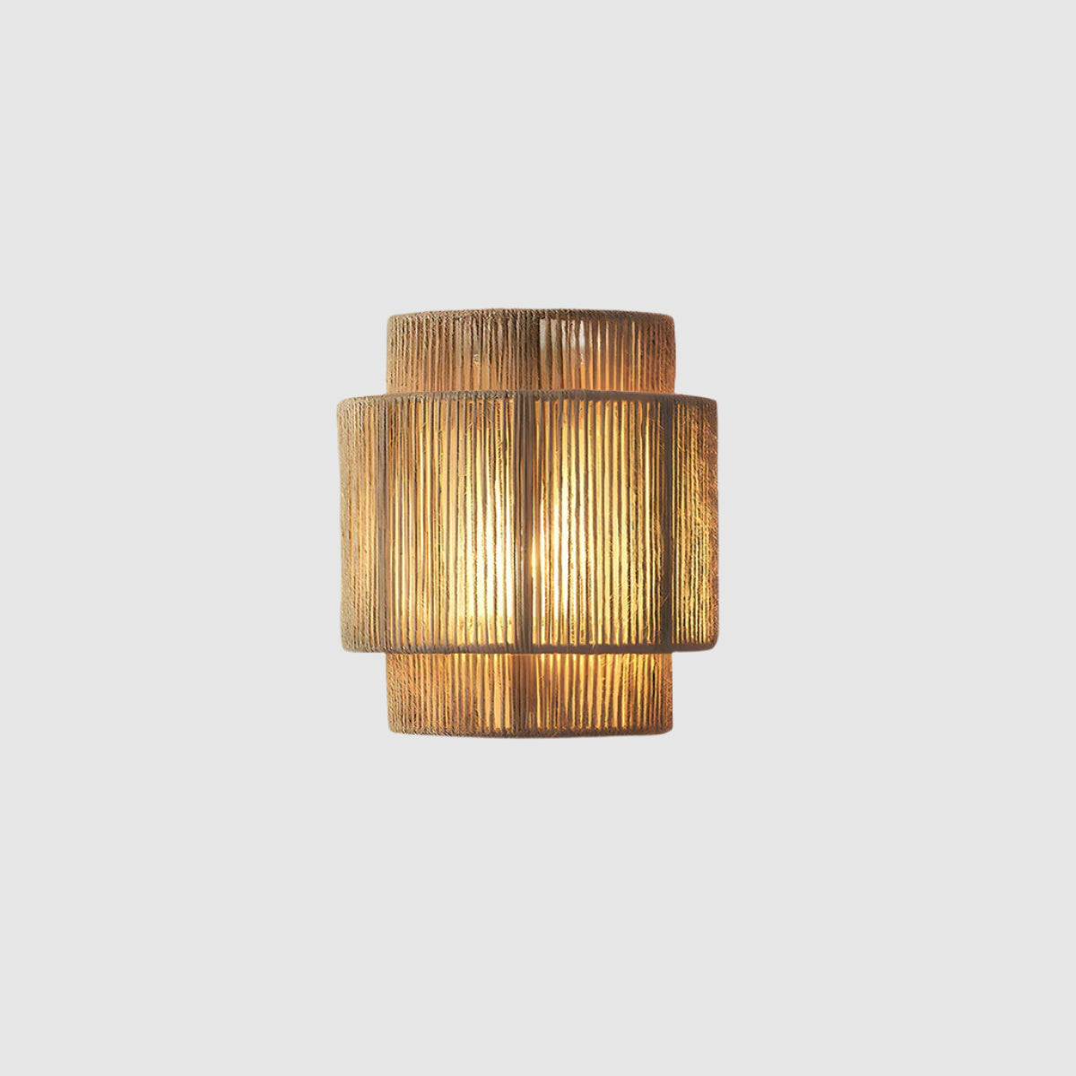 Lámpara de Pared de Cuerda Natural, Aplique de Pared con Iluminación Cálida y Acogedora, 10x9 Pulgadas, LED E27 6